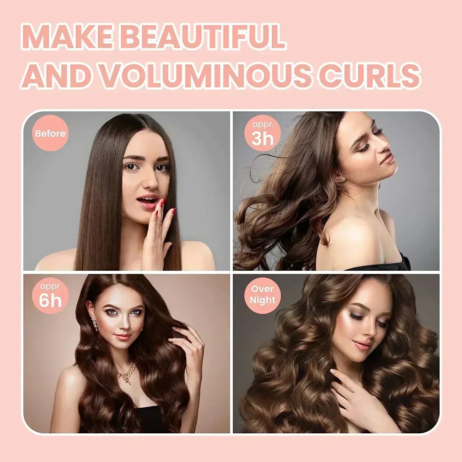 Heatless hair curler headband for beautiful, voluminous curls overnight