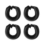 Black heatless hair curlers for women, creating beautiful waves overnight