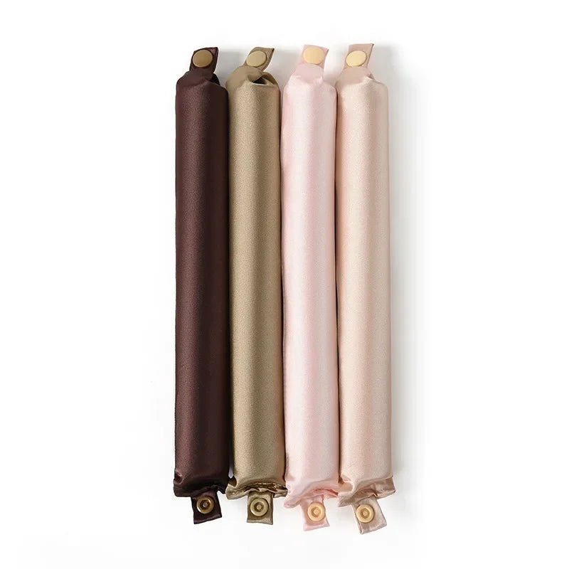 Heatless hair curlers for women in assorted colors and soft material