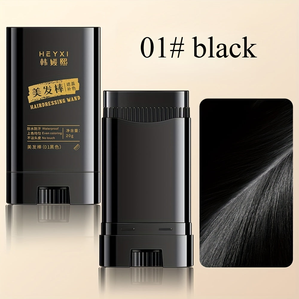 Hair colour dye in black, convenient wand applicator for easy use