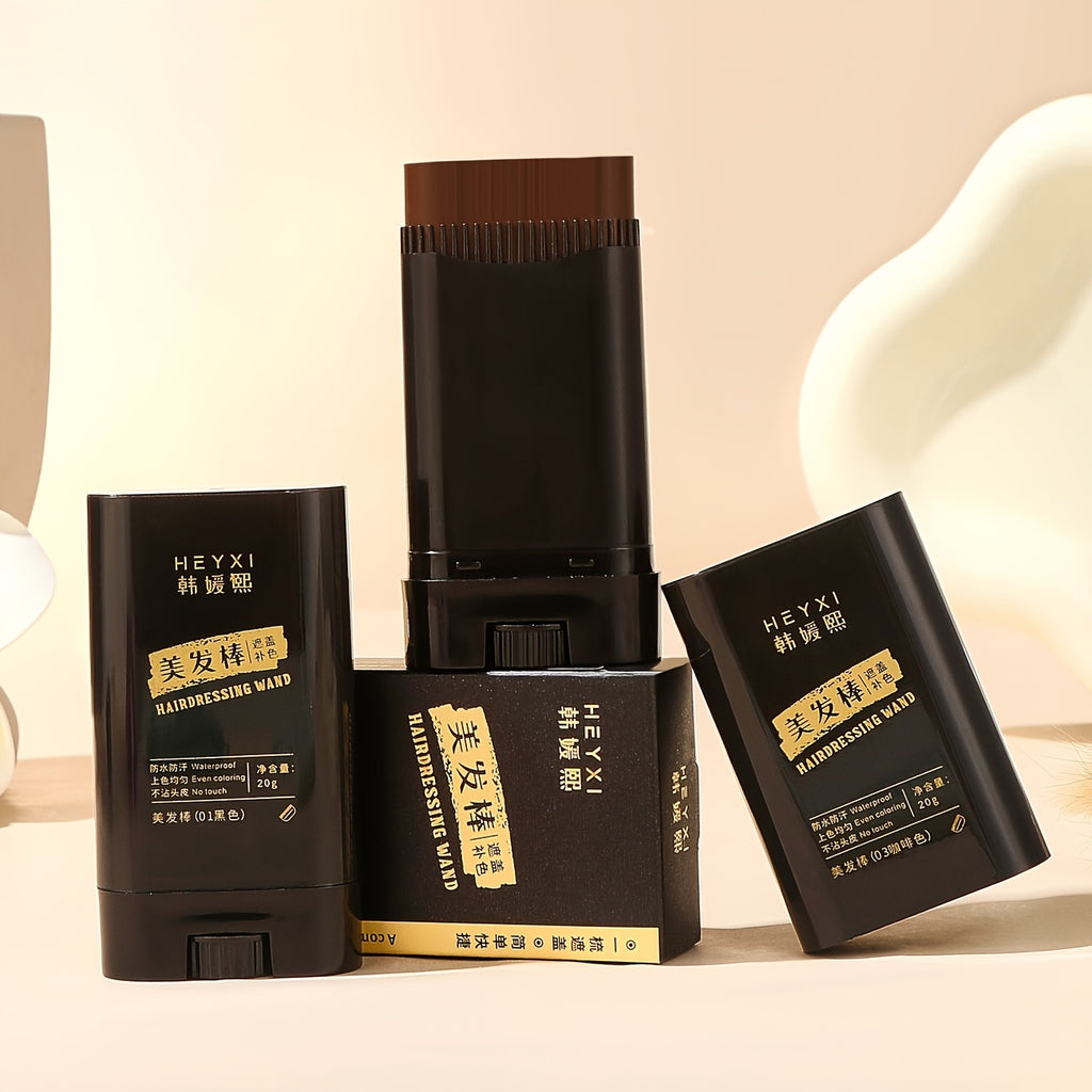 Hair colour dye stick for easy application, portable and mess-free