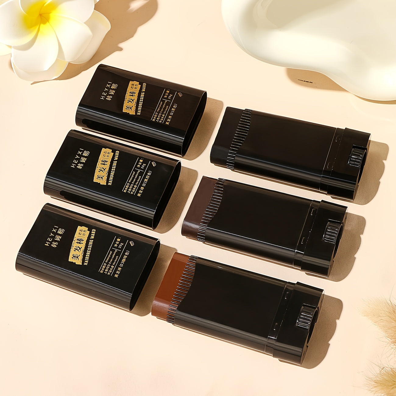 Hair colour dye set in various shades for vibrant hair transformations