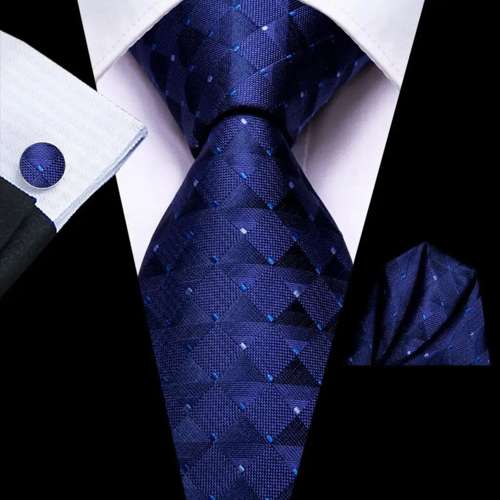 Elegant blue tie collection, woven fabric for formal events