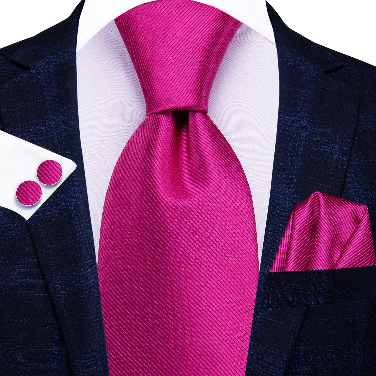 Men's pink necktie how to tie with silk texture for formal events