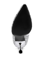 Stylish high ankle designer boots for women with a pointed toe and chic silver heel detail