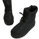 Rag Company high ankle winter boots in black with padded design and adjustable laces for comfort and warmth