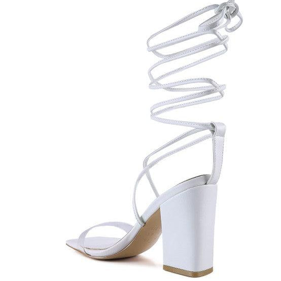 Women's Shoes - Heels High Cult Strappy Tie-Up Block Heels