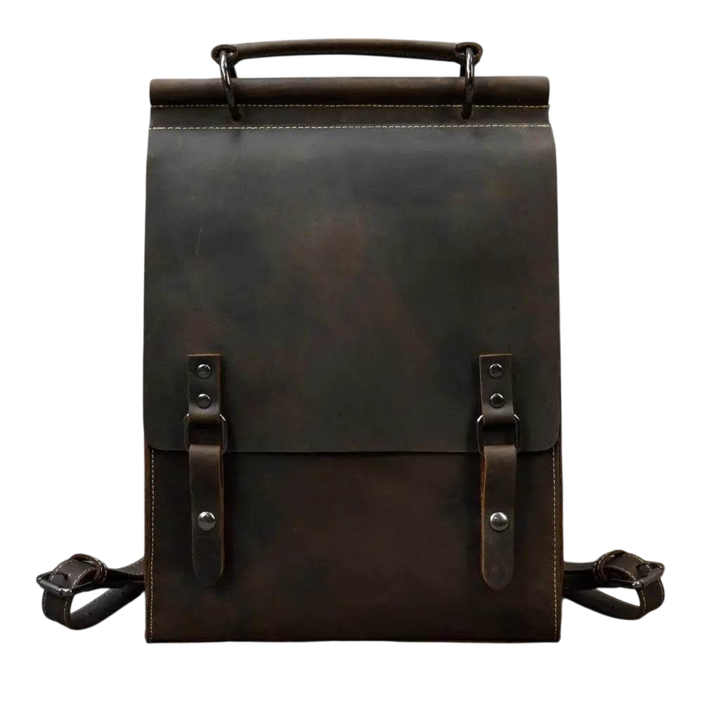 High Fashion Leather Backpack for Men & Women, School Bag