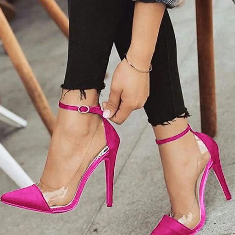 Women's Shoes - Heels High Heel Pointed Toe Shoes Classic Transparent Stilettos Wedding Pumps