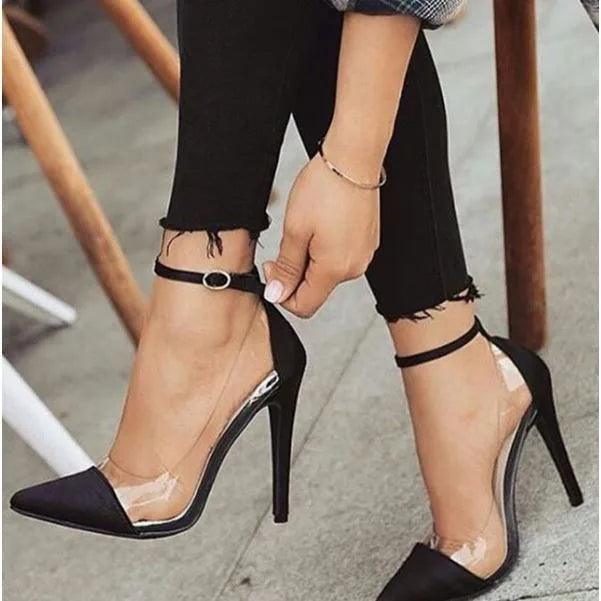 Women's Shoes - Heels High Heel Pointed Toe Shoes Classic Transparent Stilettos Wedding Pumps