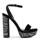 Rag Company high heel vacation sandals with embellished platform and ankle strap for stylish summer outings