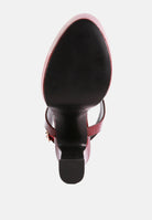 London Rag International high heeled cut out sandals with a sleek design and comfortable sole