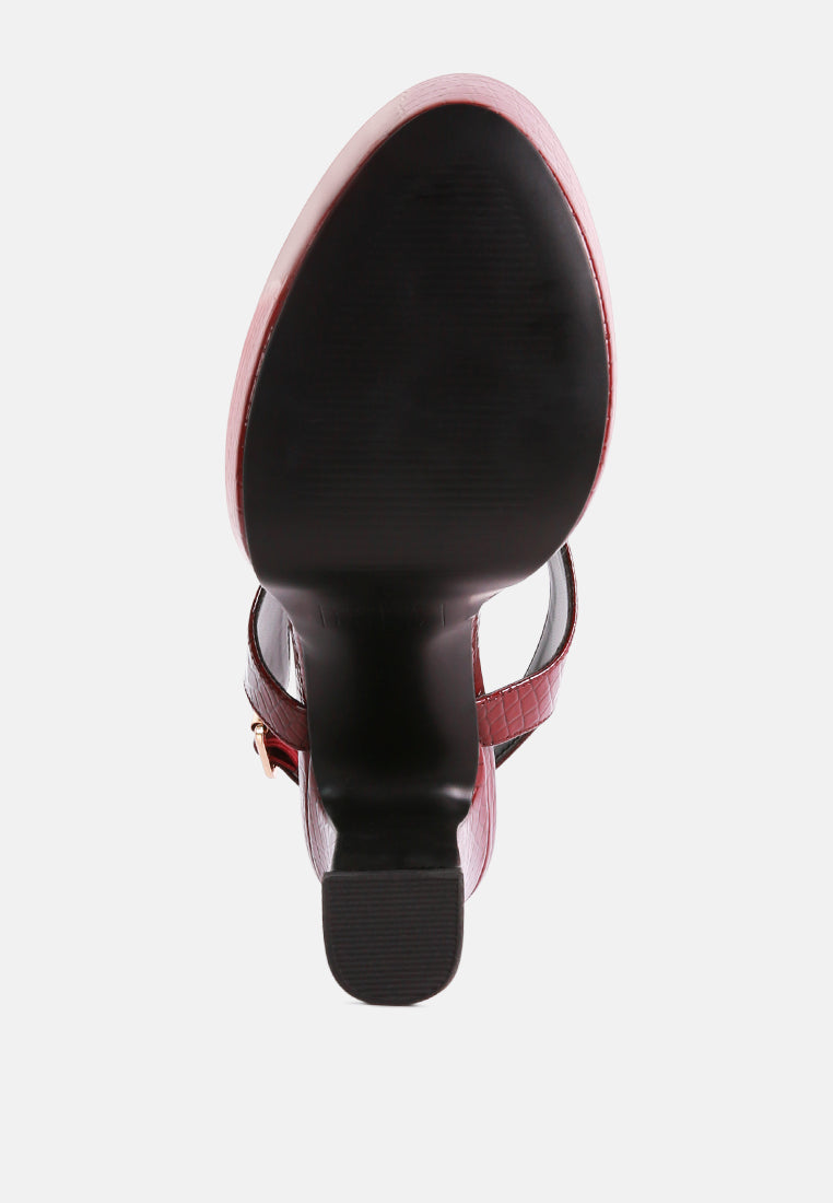 London Rag International high heeled cut out sandals with a sleek design and comfortable sole