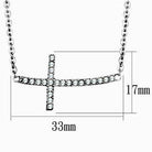 VacationGrabs high polished cross pendant necklace featuring an elegant design and sparkling details