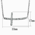 VacationGrabs high polished cross pendant necklace featuring an elegant design and sparkling details