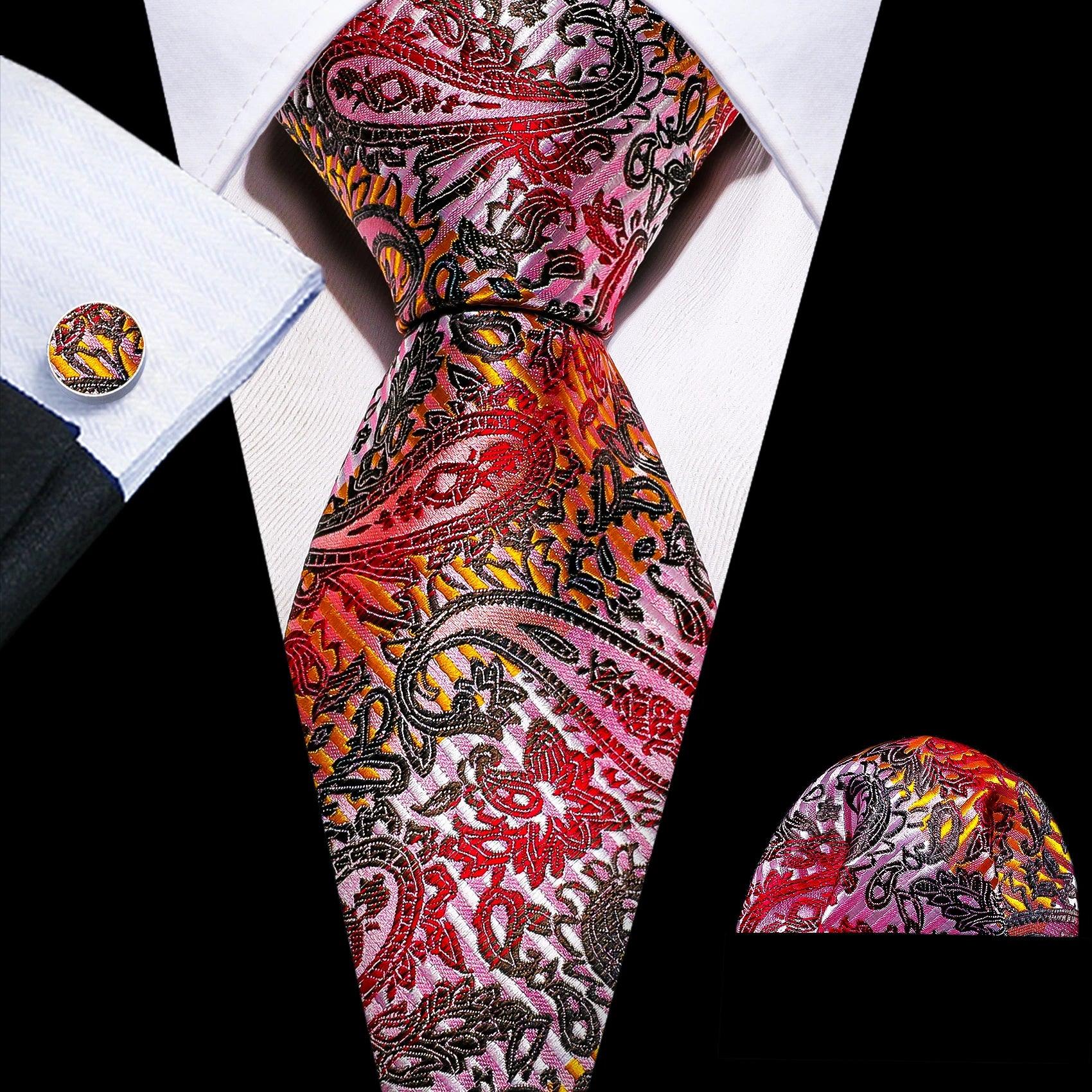 Men's Accessories - Ties High Quality Artsy Design Neckties Handkerchief Cufflinks Sets +50 Styles