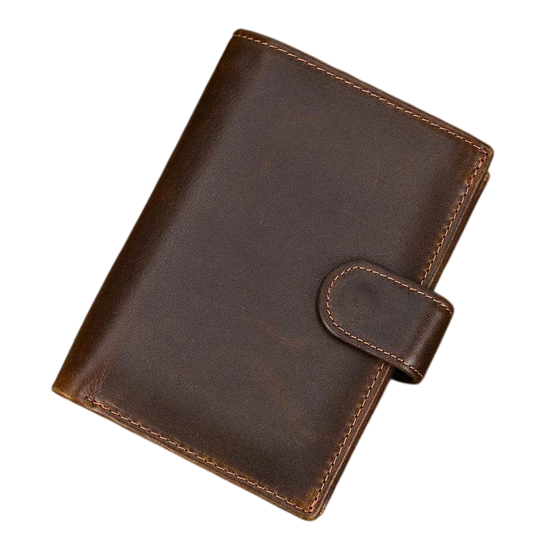 High-Quality Genuine Leather Card Wallet Men Women RFID
