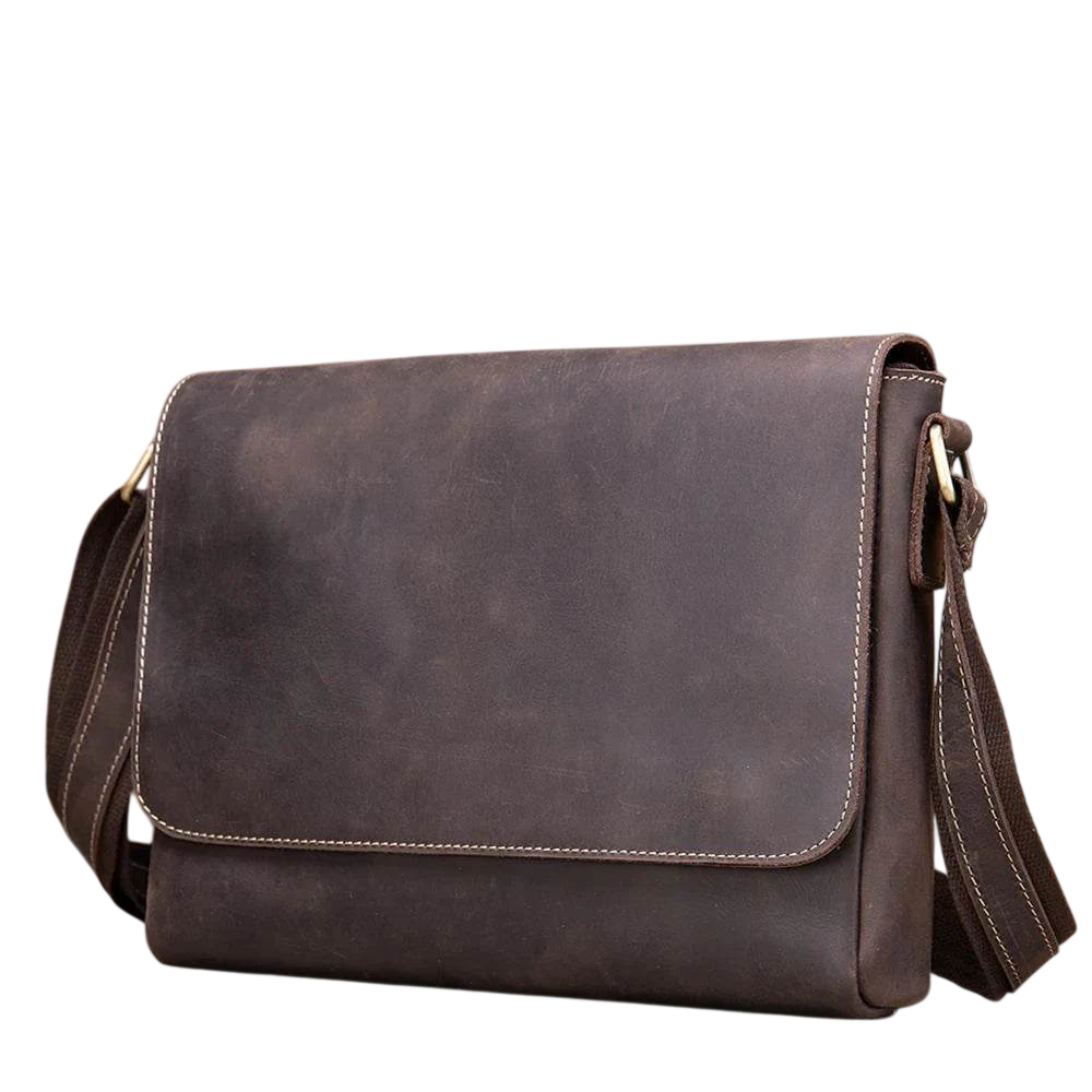 High-Quality Genuine Leather Shoulder Bag Men’s Work