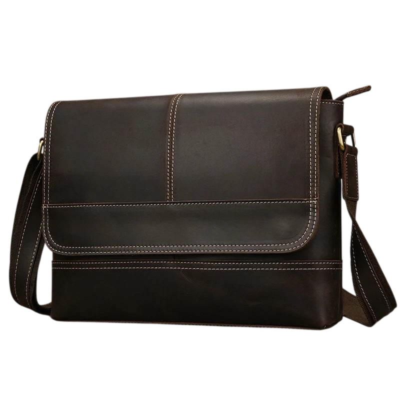 High-Quality Genuine Leather Shoulder Bag Men’s Work
