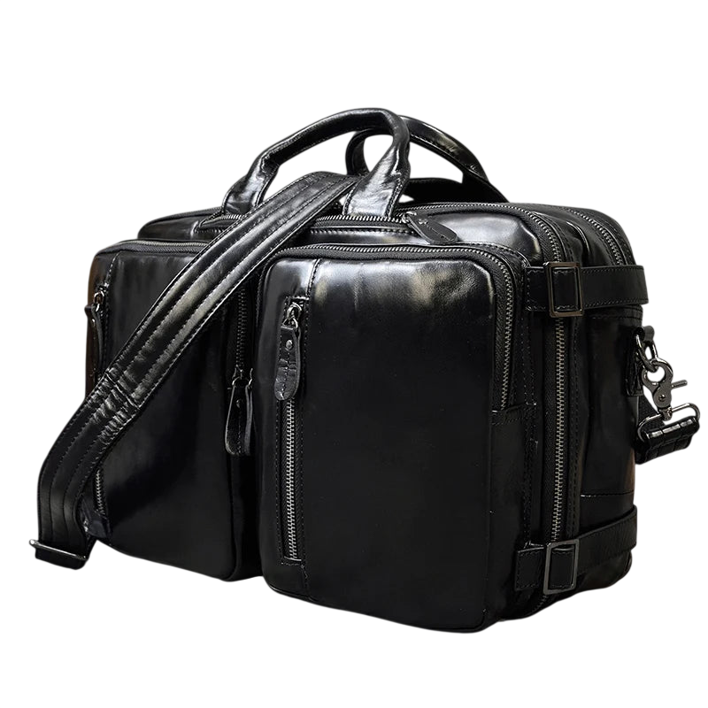 High Quality Leather Professional Bag 3 Ways to Use
