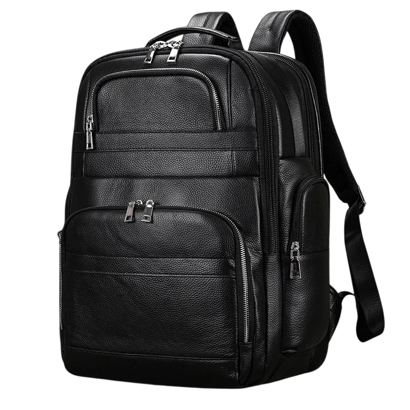 High Quality Men’s Leather Backpack for Travel 15.6" Laptop