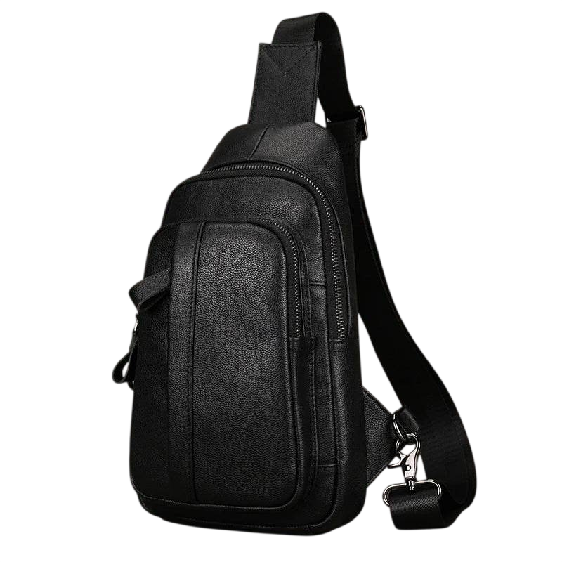 High-Quality Men’s Leather Waist Bag Crossbody Belt Pouch