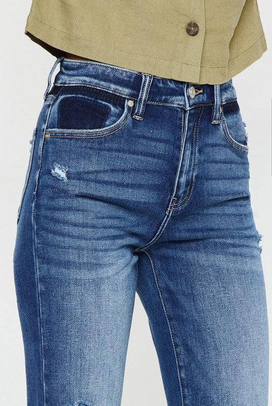 Women's Jeans High Rise Slim Straight Jeans