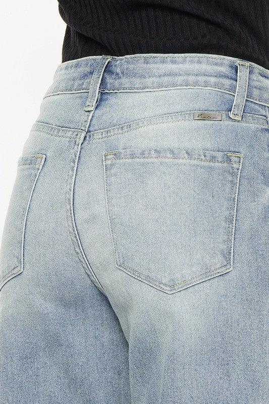 Women's Jeans High Rise Slim Wide Leg