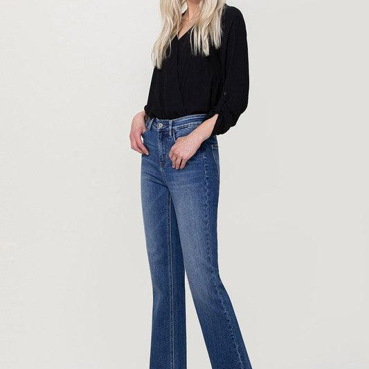 Women's Jeans High Rise Stretch Slim Bootcut