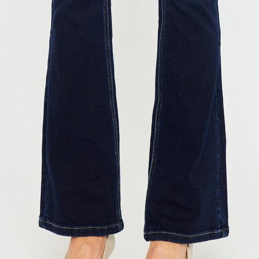 Women's Jeans High Rise Wide Waistband Skinny Bootcut