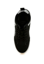 Women's black high top star sneakers for casual wear