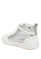 Rag Company women's high top star sneakers in silver, stylish and comfortable