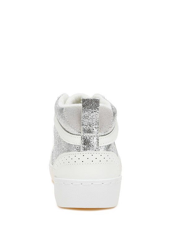 Rag Company high top star sneakers in silver, stylish and comfortable