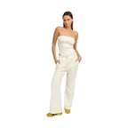 High Waist Pants With Drawstrings - VacationGrabs