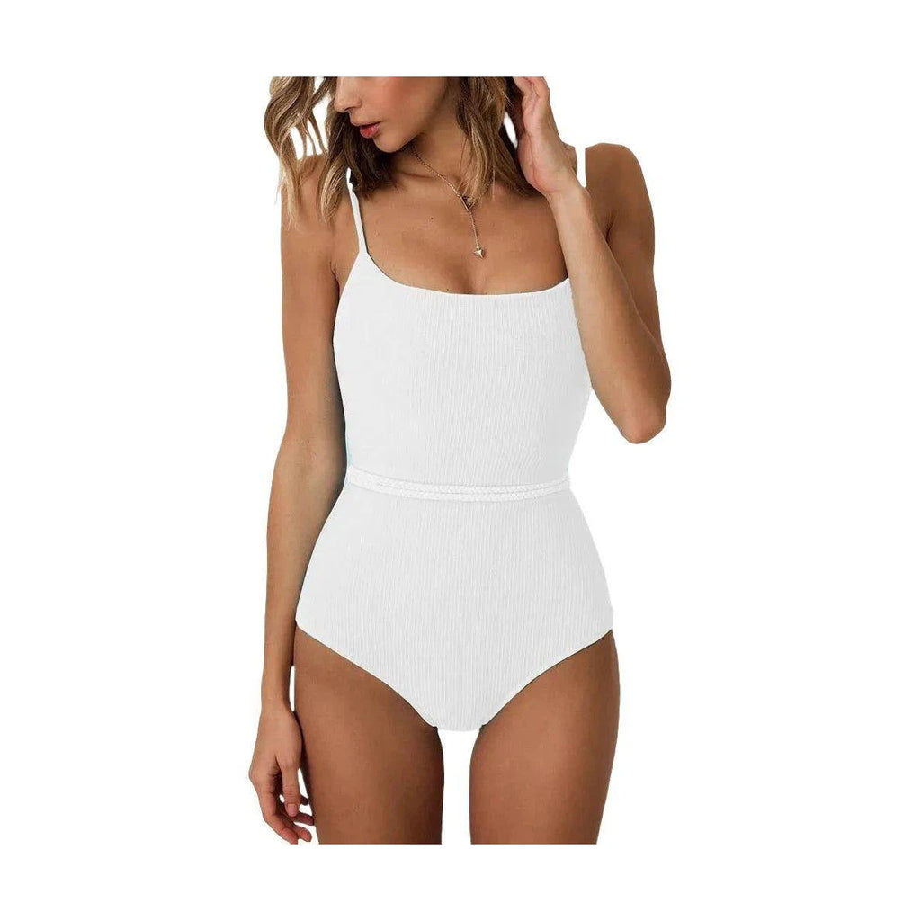High Waist Swimsuit Womens One-Piece Bathing Suit - VacationGrabs