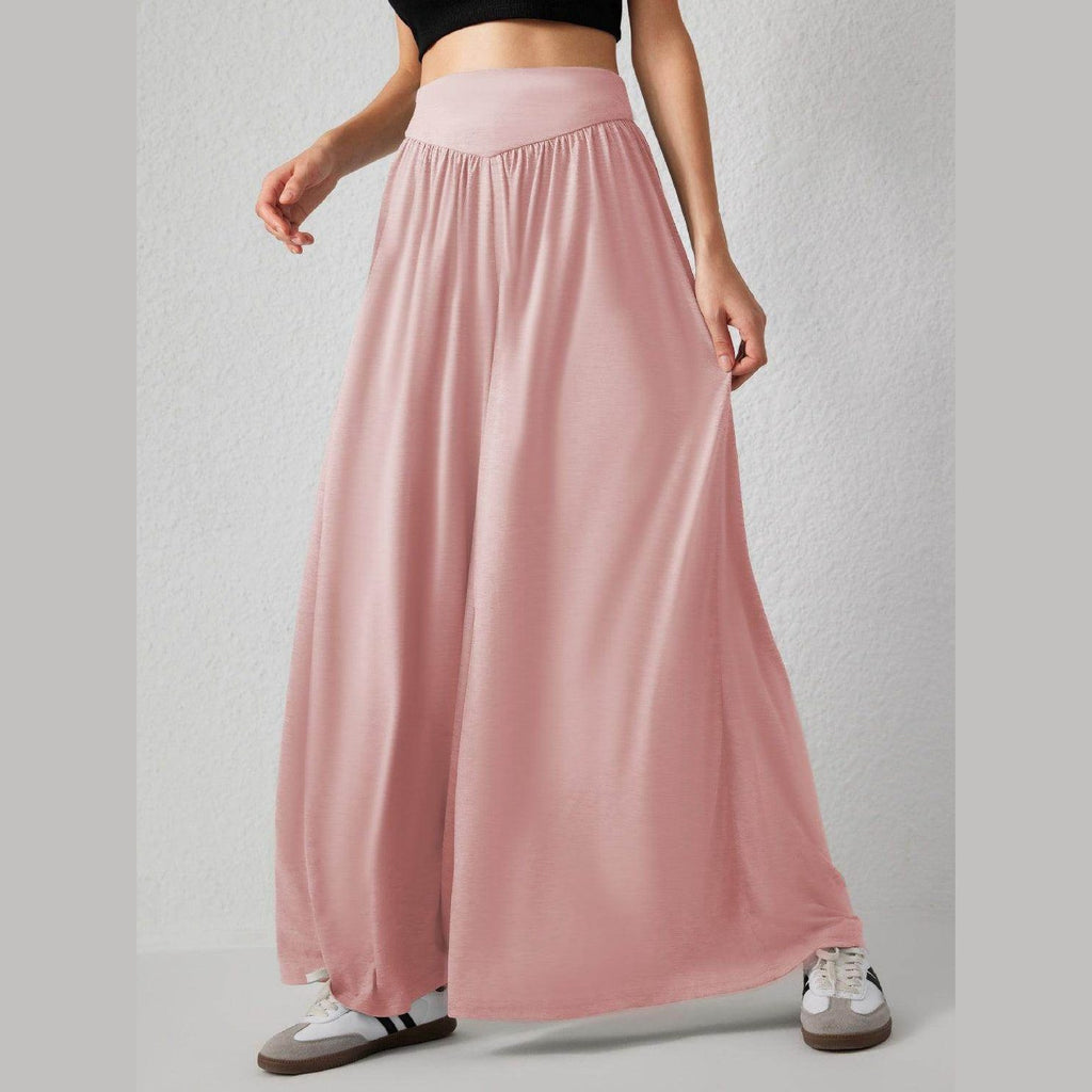 High Waist Wide Leg Pants - VacationGrabs