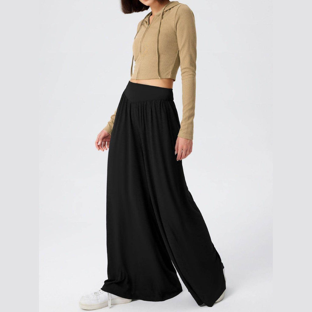 High Waist Wide Leg Pants - VacationGrabs
