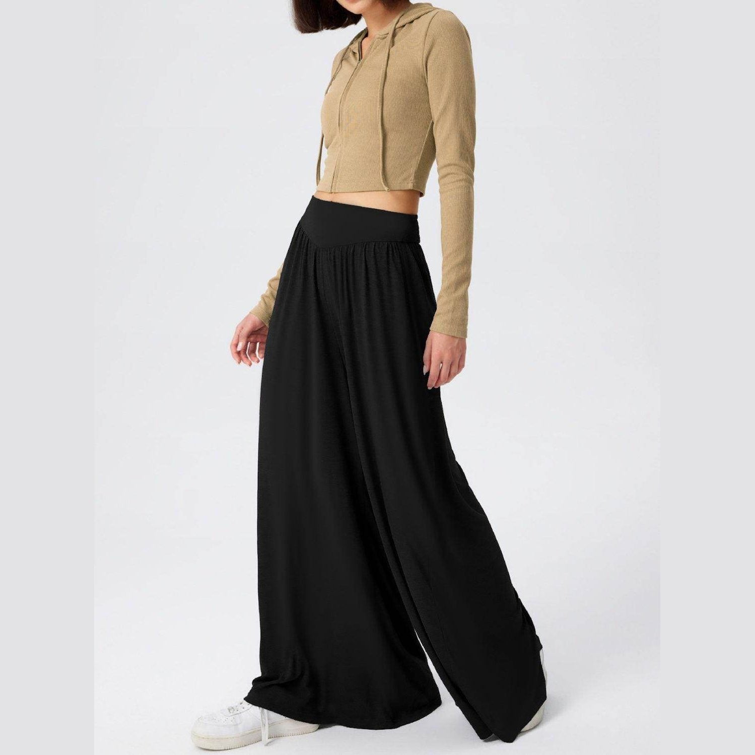 High Waist Wide Leg Pants - VacationGrabs