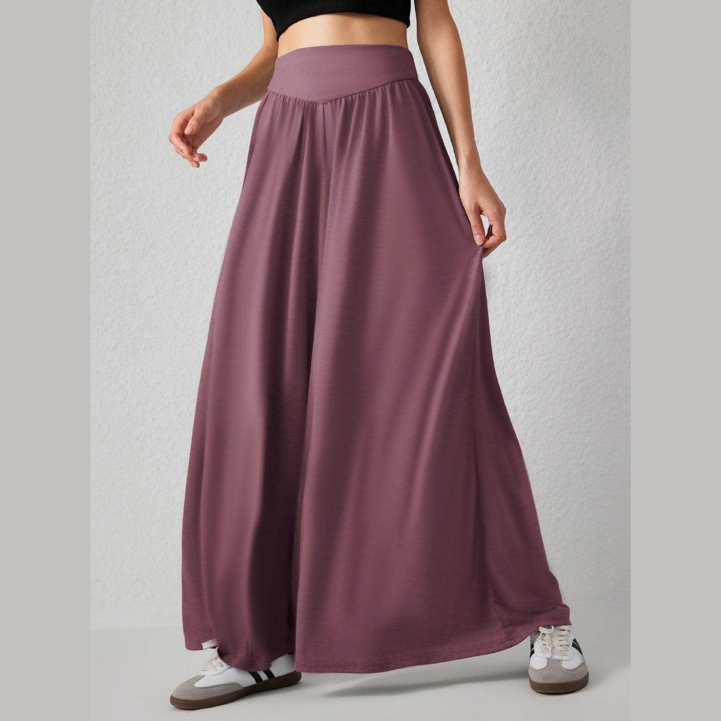 High Waist Wide Leg Pants - VacationGrabs