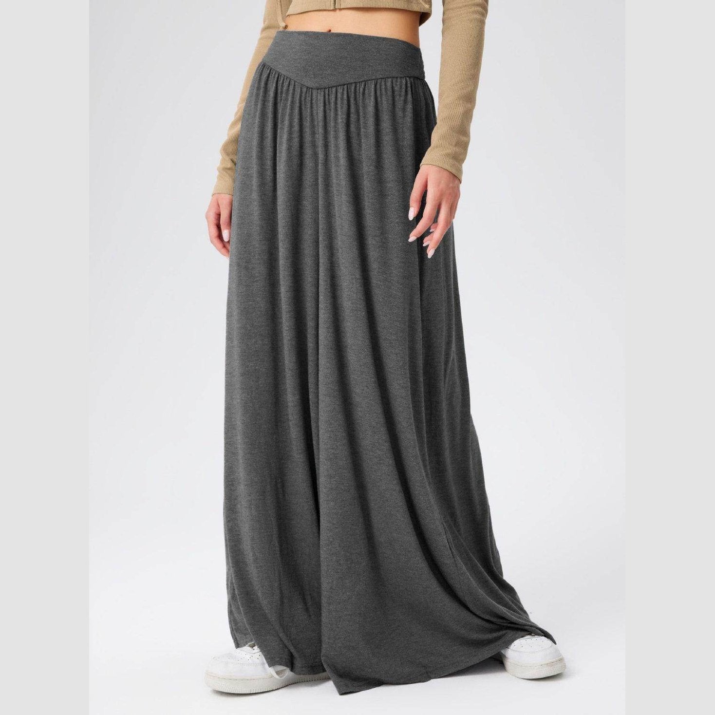 High Waist Wide Leg Pants - VacationGrabs