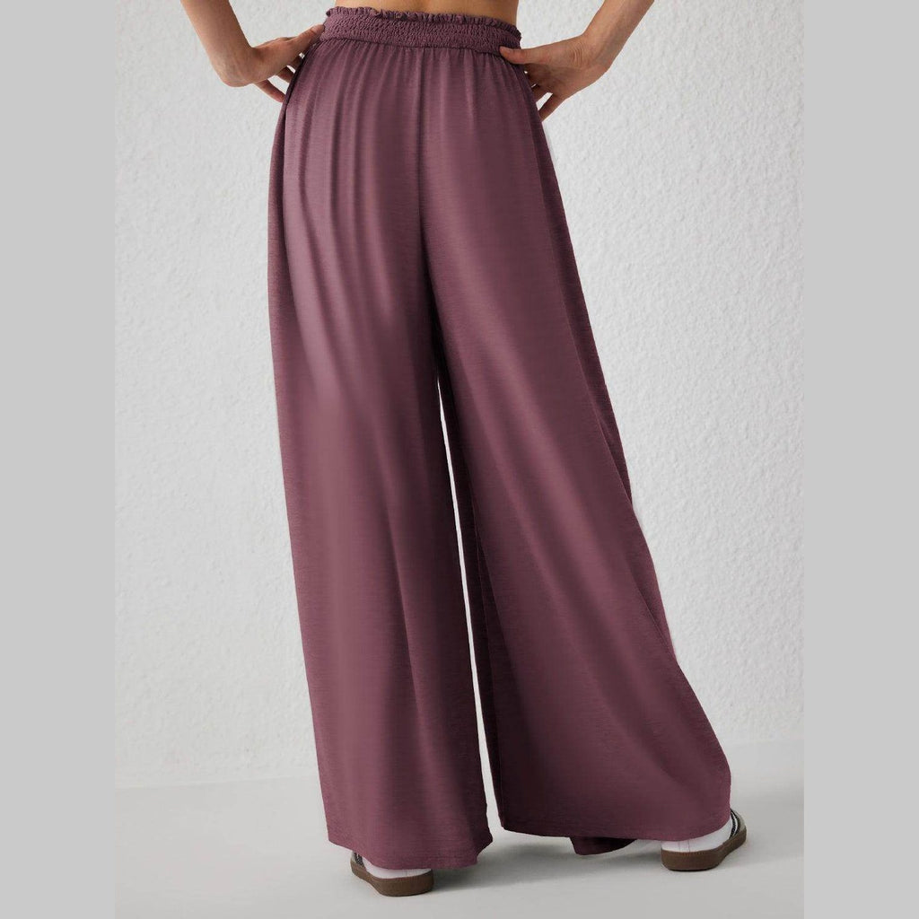 High Waist Wide Leg Pants - VacationGrabs