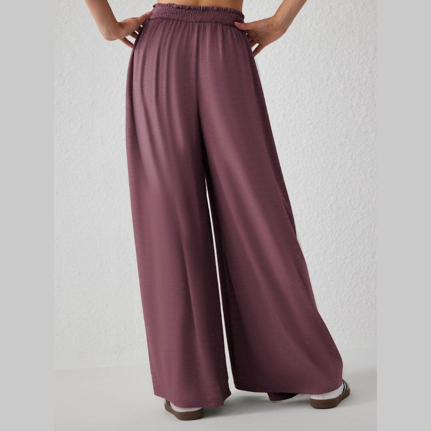 High Waist Wide Leg Pants - VacationGrabs