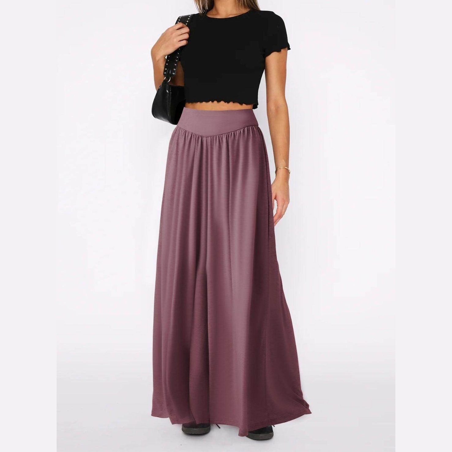 High Waist Wide Leg Pants - VacationGrabs