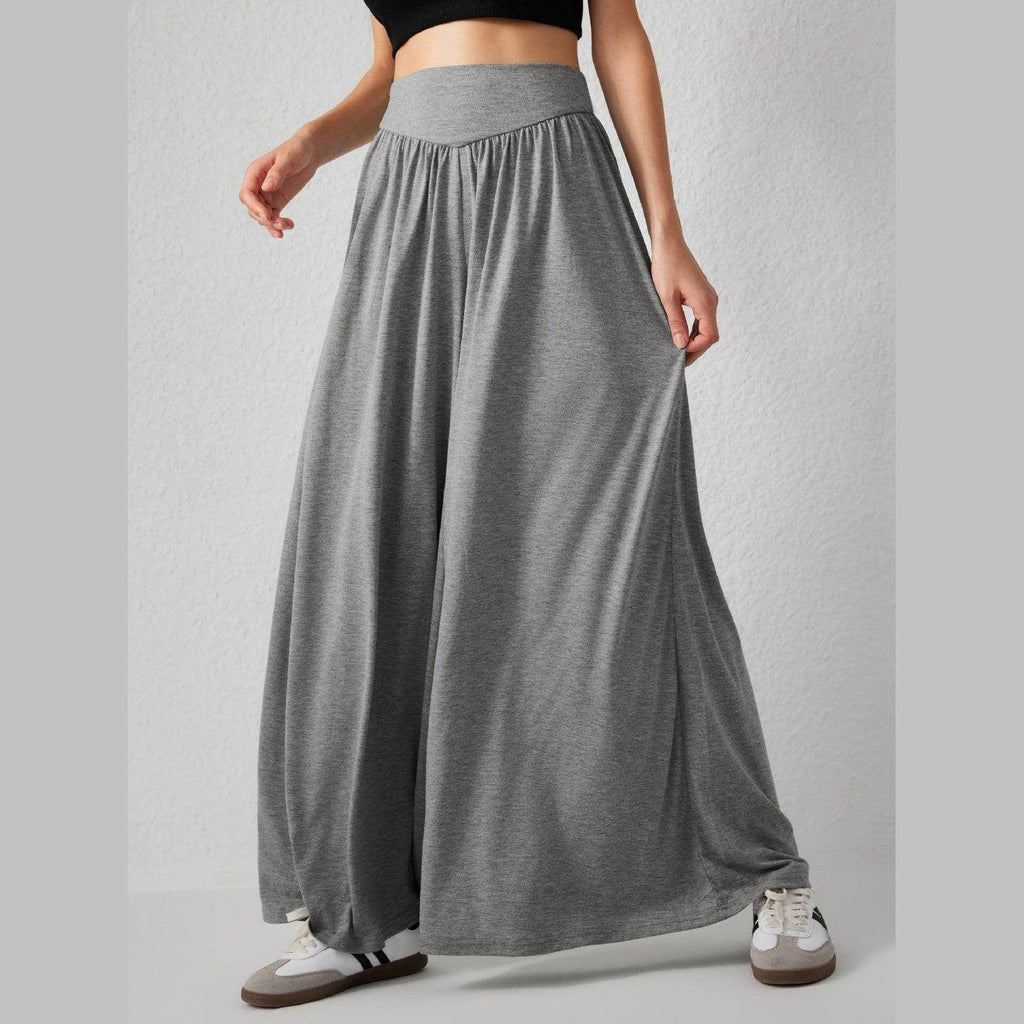 High Waist Wide Leg Pants - VacationGrabs
