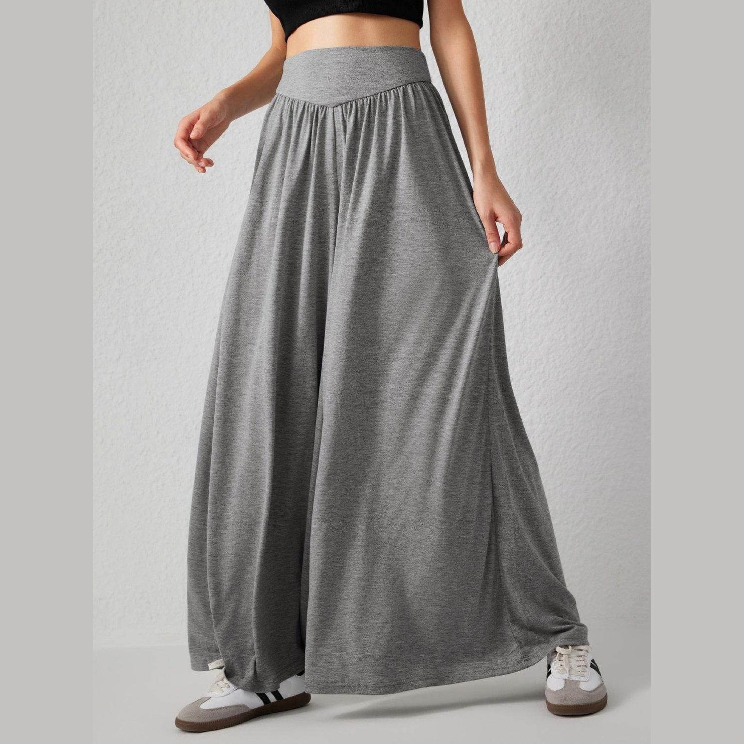 High Waist Wide Leg Pants - VacationGrabs