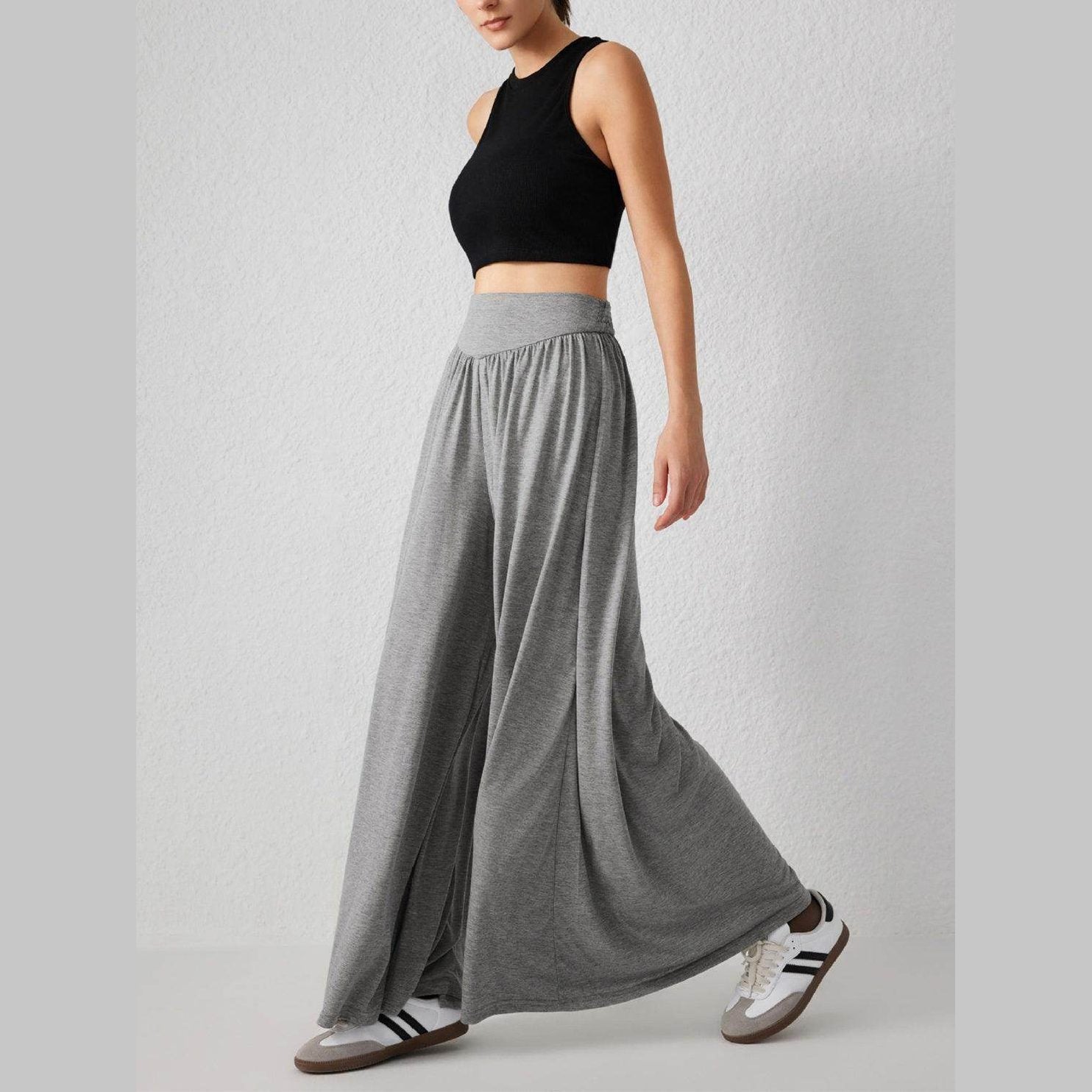 High Waist Wide Leg Pants - VacationGrabs