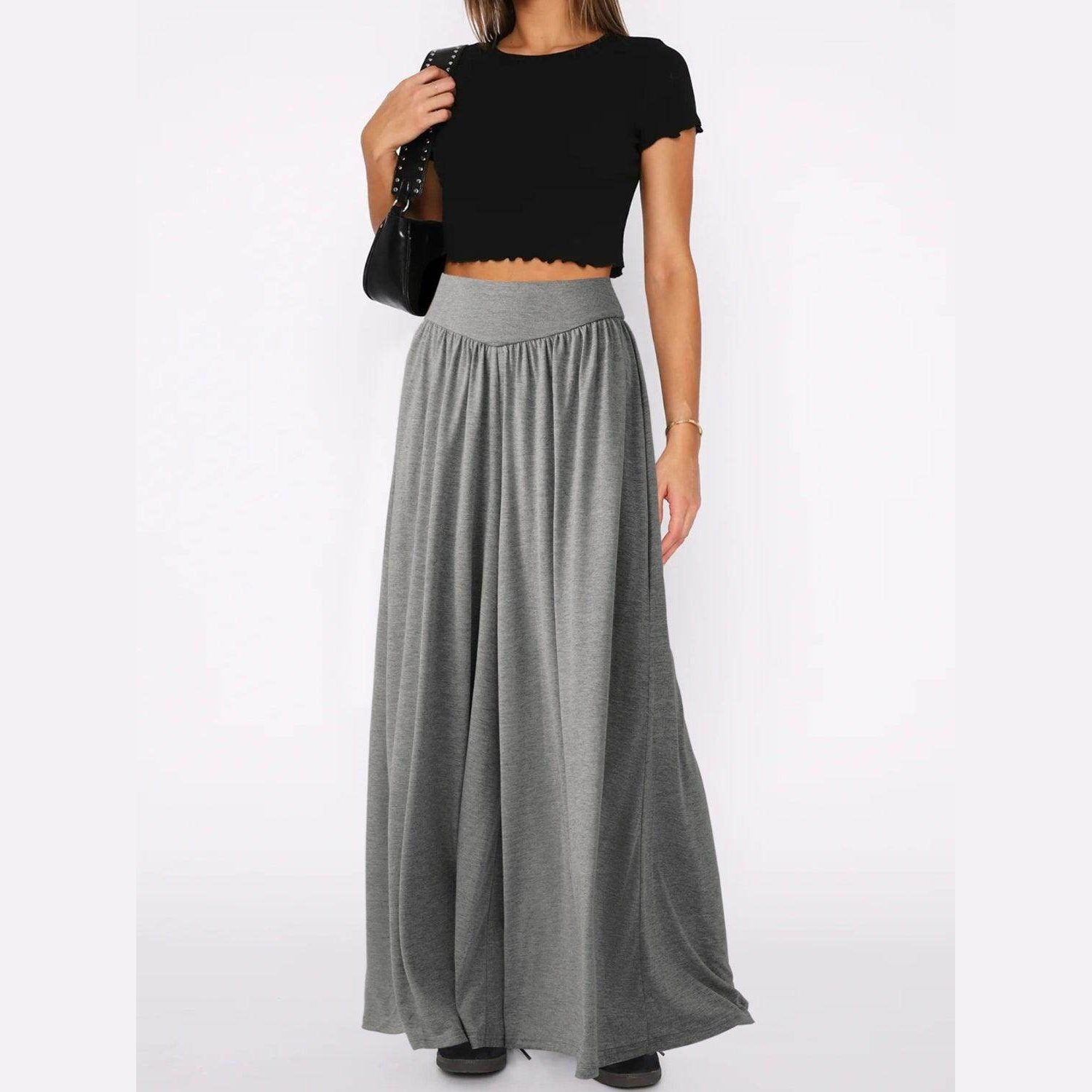 High Waist Wide Leg Pants - VacationGrabs