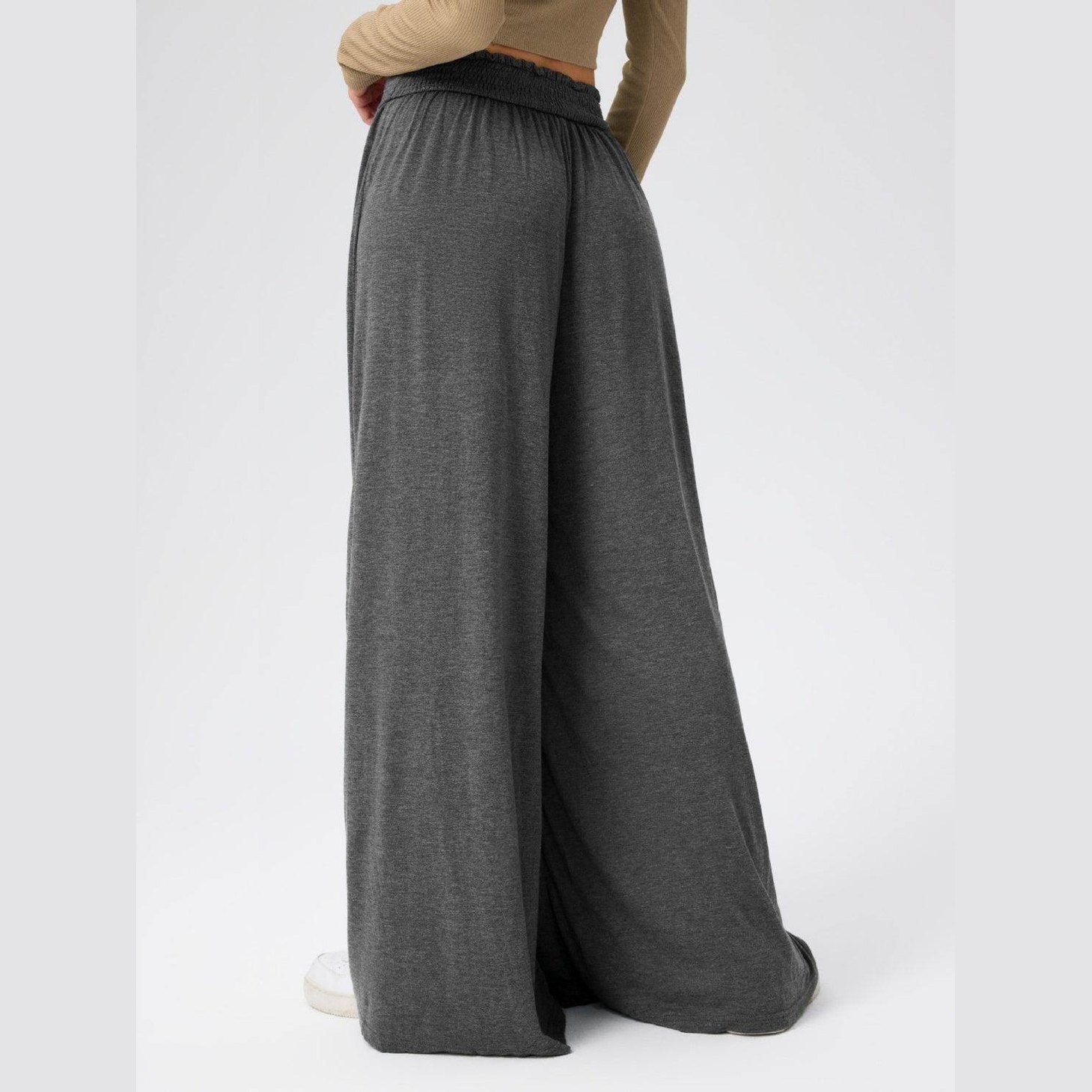 High Waist Wide Leg Pants - VacationGrabs