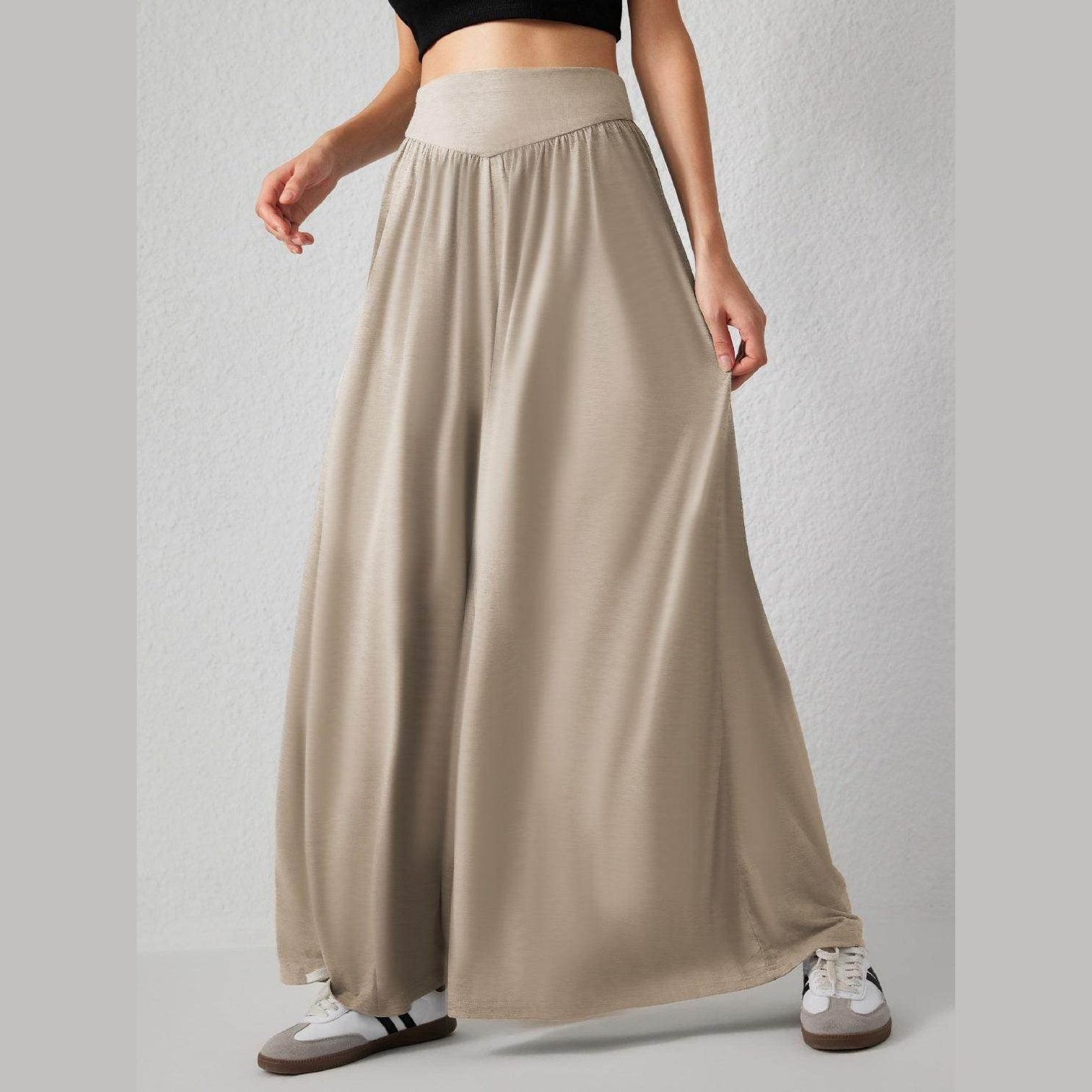 High Waist Wide Leg Pants - VacationGrabs