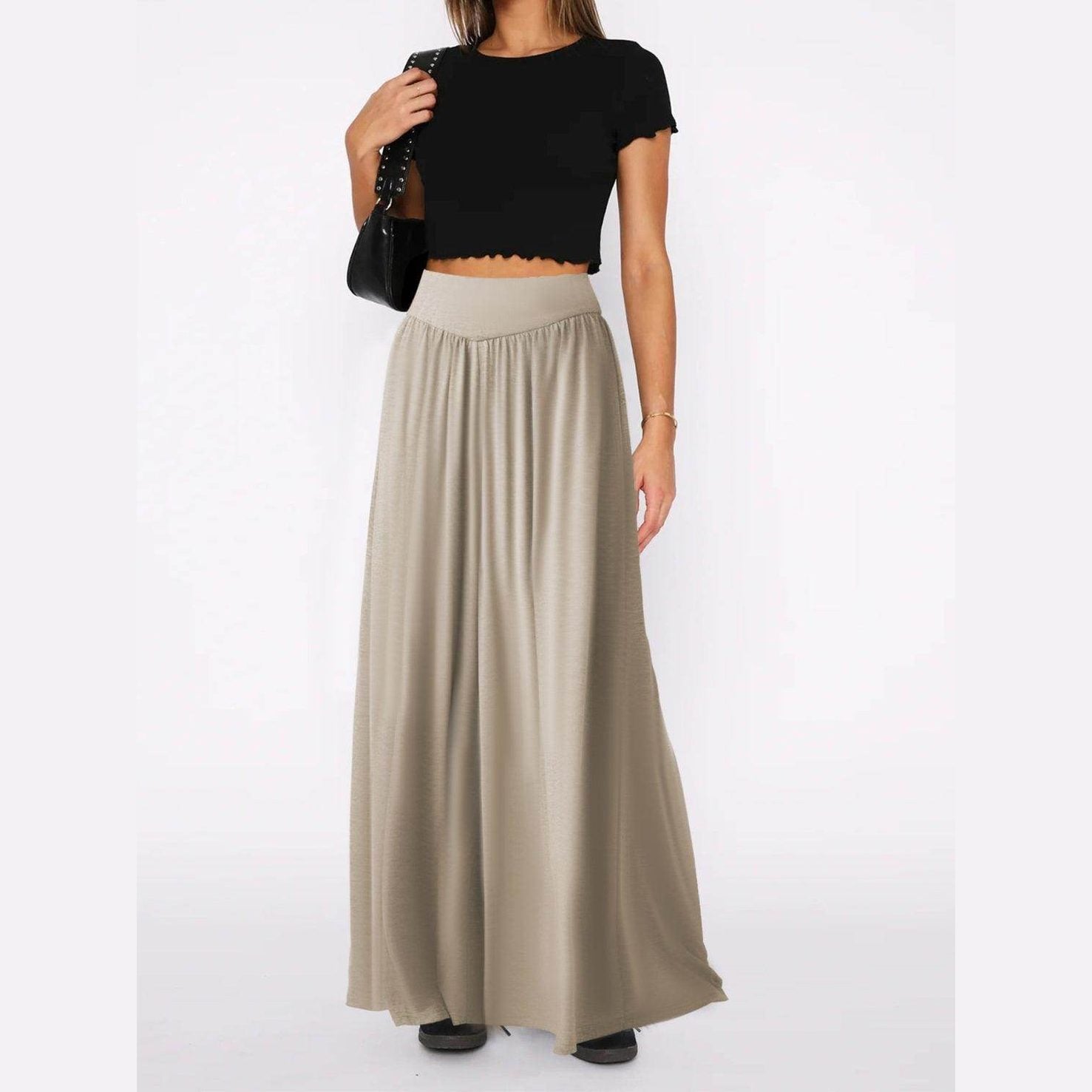 High Waist Wide Leg Pants - VacationGrabs